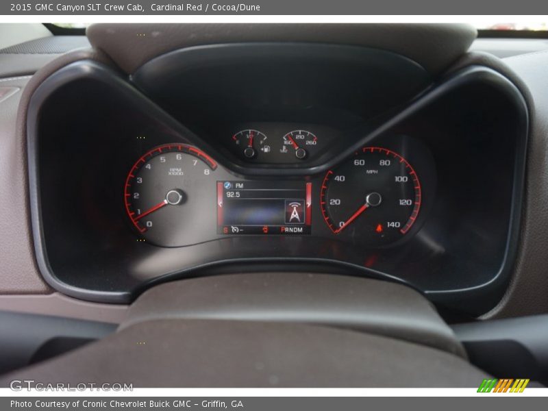 Cardinal Red / Cocoa/Dune 2015 GMC Canyon SLT Crew Cab