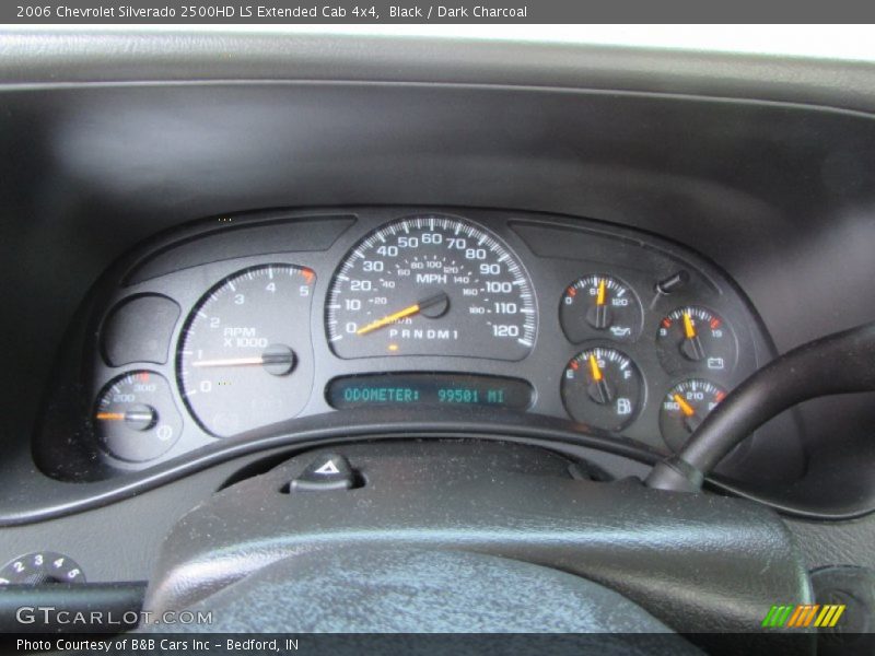 Black / Dark Charcoal 2006 Chevrolet Silverado 2500HD LS Extended Cab 4x4