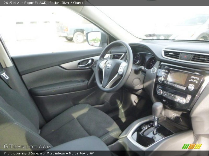 Brilliant Silver / Charcoal 2015 Nissan Rogue SV AWD