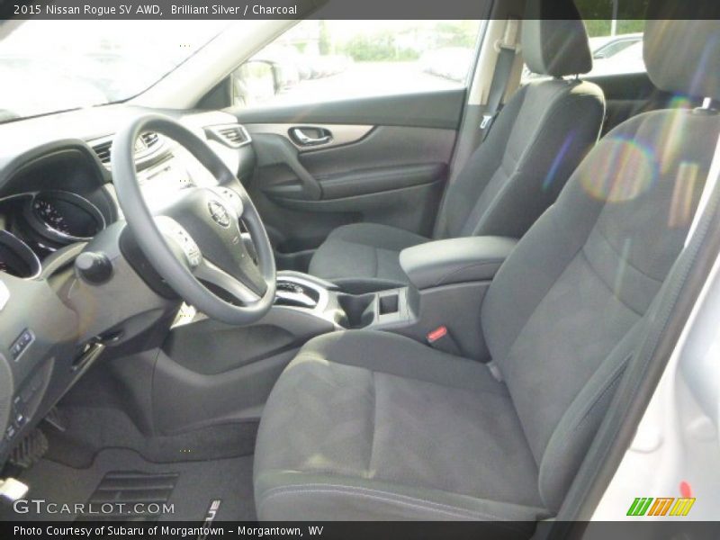 Brilliant Silver / Charcoal 2015 Nissan Rogue SV AWD