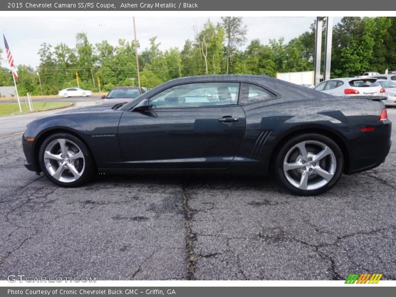 Ashen Gray Metallic / Black 2015 Chevrolet Camaro SS/RS Coupe