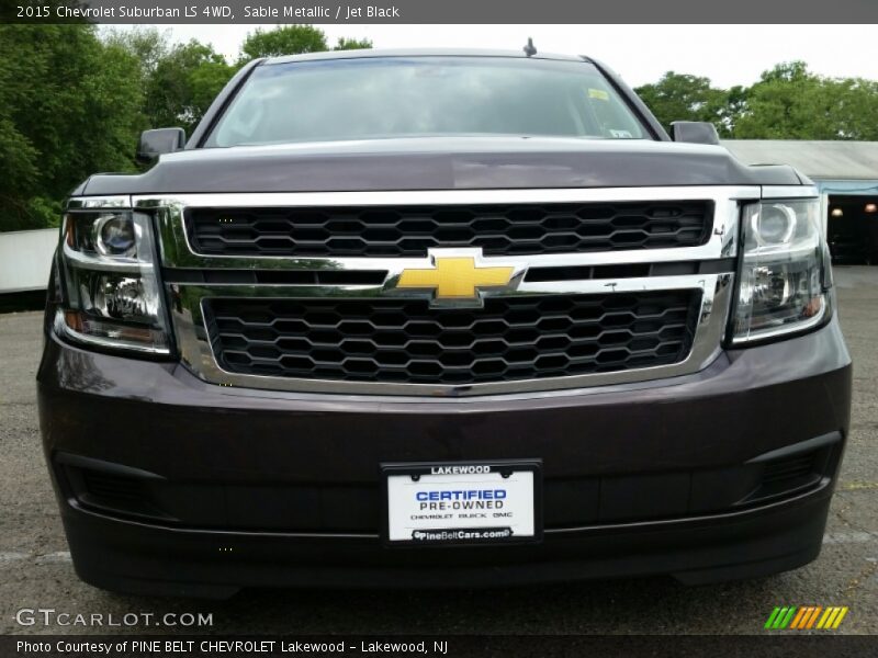 Sable Metallic / Jet Black 2015 Chevrolet Suburban LS 4WD