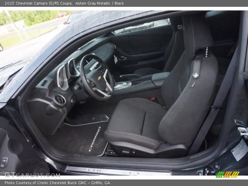Ashen Gray Metallic / Black 2015 Chevrolet Camaro SS/RS Coupe