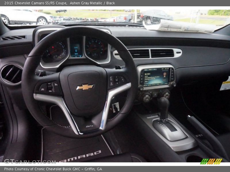 Ashen Gray Metallic / Black 2015 Chevrolet Camaro SS/RS Coupe