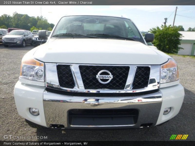 Glacier White / Charcoal 2015 Nissan Titan SV Crew Cab 4x4