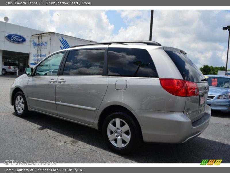 Silver Shadow Pearl / Stone 2009 Toyota Sienna LE