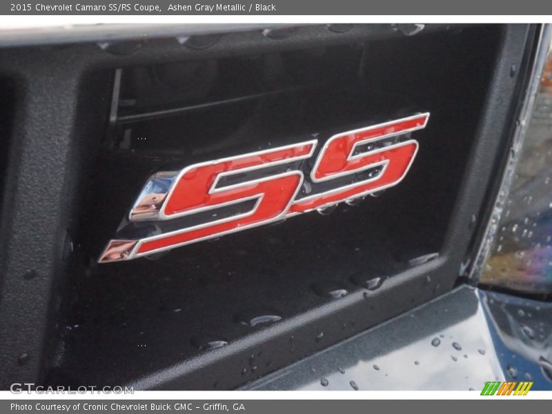 Ashen Gray Metallic / Black 2015 Chevrolet Camaro SS/RS Coupe