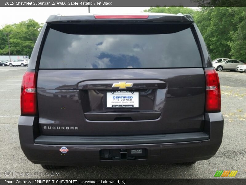 Sable Metallic / Jet Black 2015 Chevrolet Suburban LS 4WD