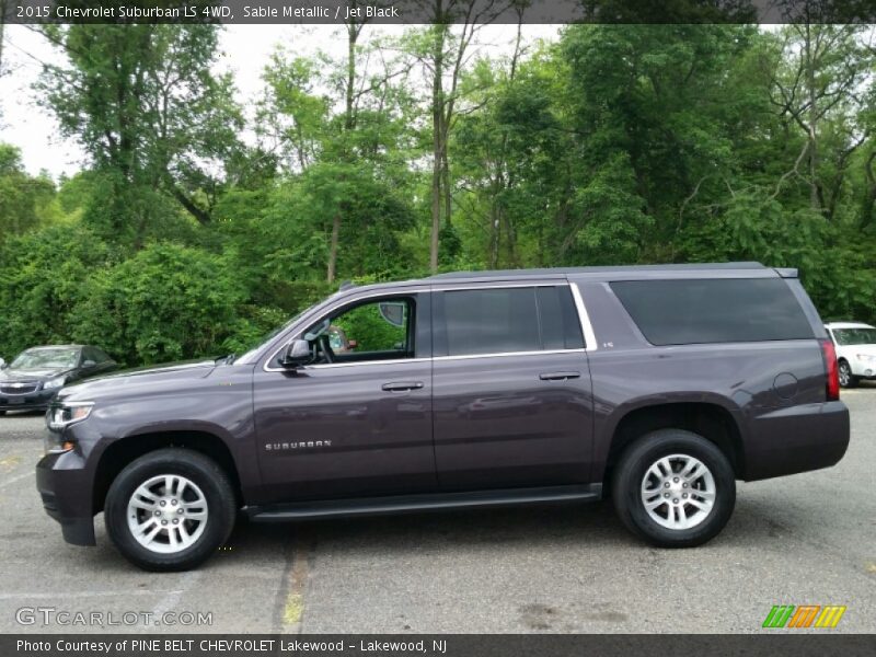 Sable Metallic / Jet Black 2015 Chevrolet Suburban LS 4WD