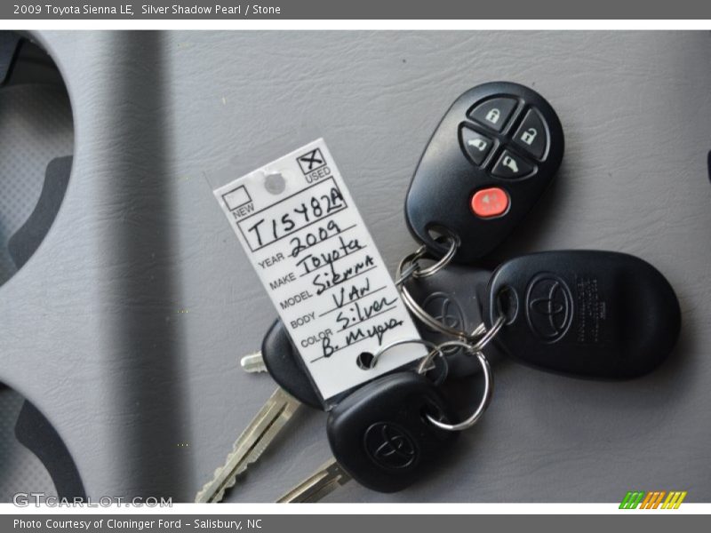 Silver Shadow Pearl / Stone 2009 Toyota Sienna LE
