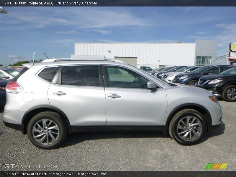 Brilliant Silver / Charcoal 2015 Nissan Rogue SL AWD