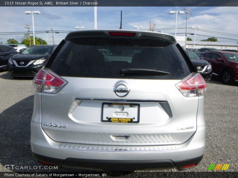 Brilliant Silver / Charcoal 2015 Nissan Rogue SL AWD