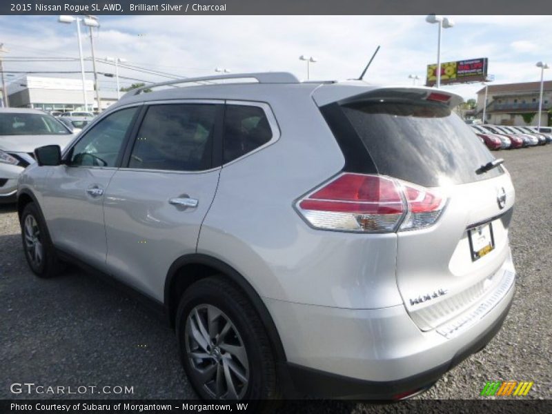 Brilliant Silver / Charcoal 2015 Nissan Rogue SL AWD
