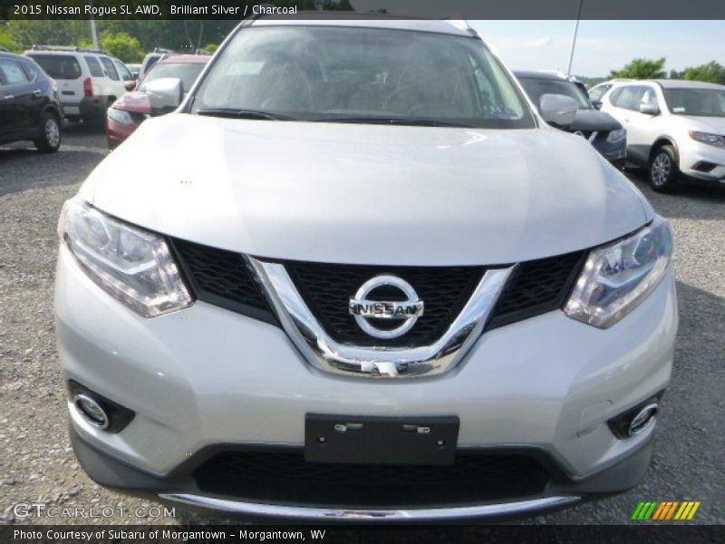 Brilliant Silver / Charcoal 2015 Nissan Rogue SL AWD