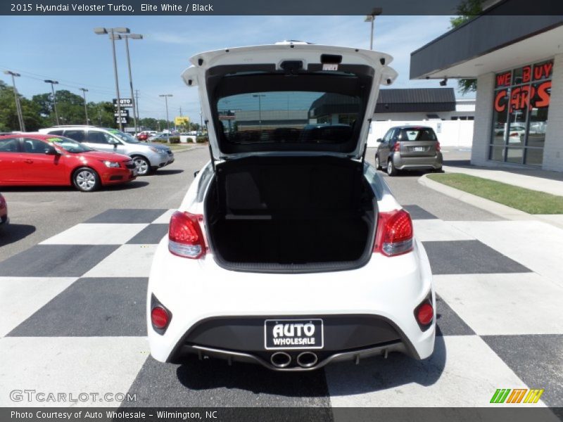 Elite White / Black 2015 Hyundai Veloster Turbo