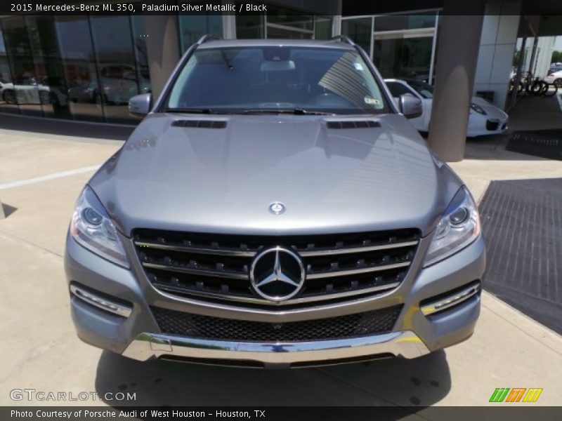Paladium Silver Metallic / Black 2015 Mercedes-Benz ML 350