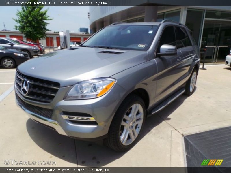 Paladium Silver Metallic / Black 2015 Mercedes-Benz ML 350
