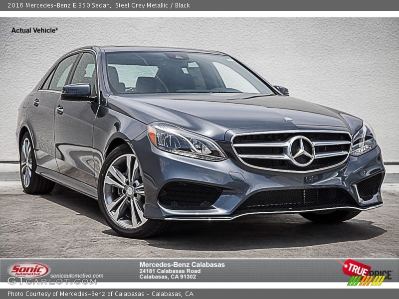 Steel Grey Metallic / Black 2016 Mercedes-Benz E 350 Sedan