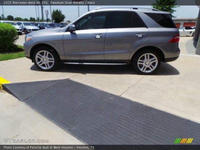 Paladium Silver Metallic / Black 2015 Mercedes-Benz ML 350