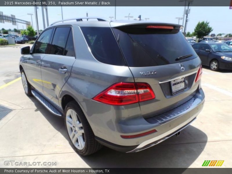 Paladium Silver Metallic / Black 2015 Mercedes-Benz ML 350