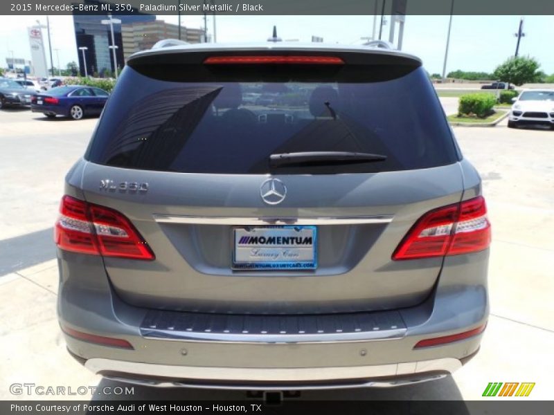 Paladium Silver Metallic / Black 2015 Mercedes-Benz ML 350
