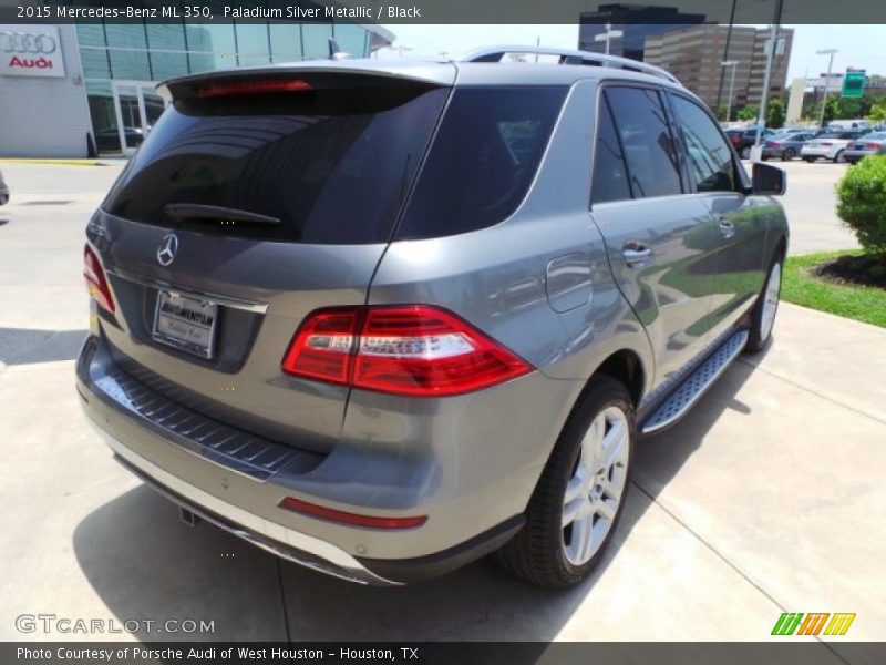 Paladium Silver Metallic / Black 2015 Mercedes-Benz ML 350