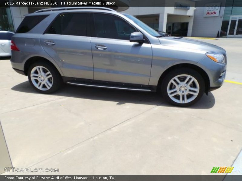 Paladium Silver Metallic / Black 2015 Mercedes-Benz ML 350