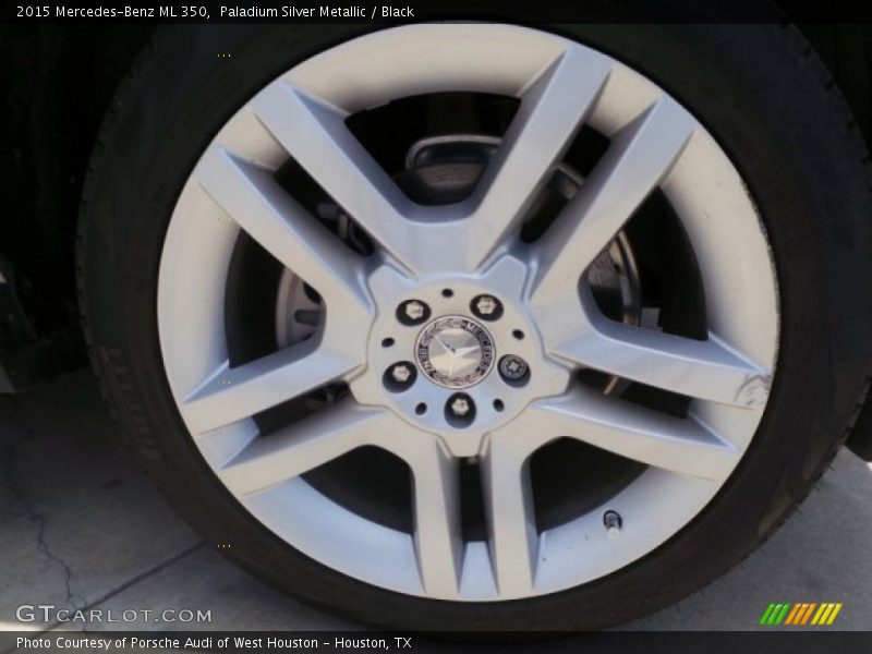 Paladium Silver Metallic / Black 2015 Mercedes-Benz ML 350