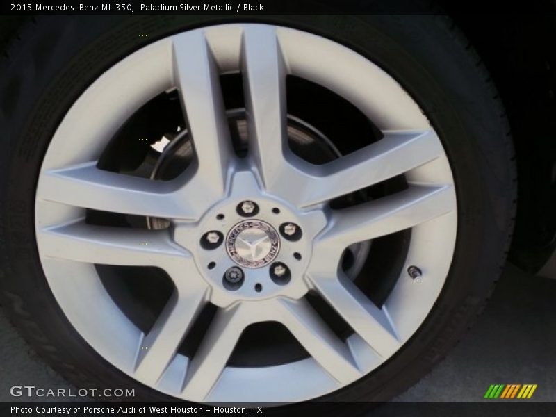 Paladium Silver Metallic / Black 2015 Mercedes-Benz ML 350