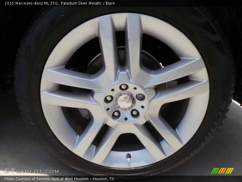 Paladium Silver Metallic / Black 2015 Mercedes-Benz ML 350