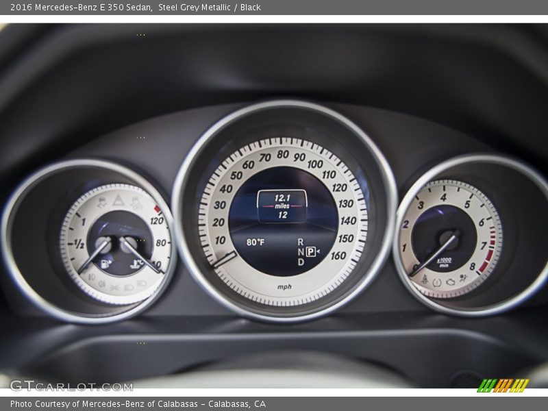 Steel Grey Metallic / Black 2016 Mercedes-Benz E 350 Sedan