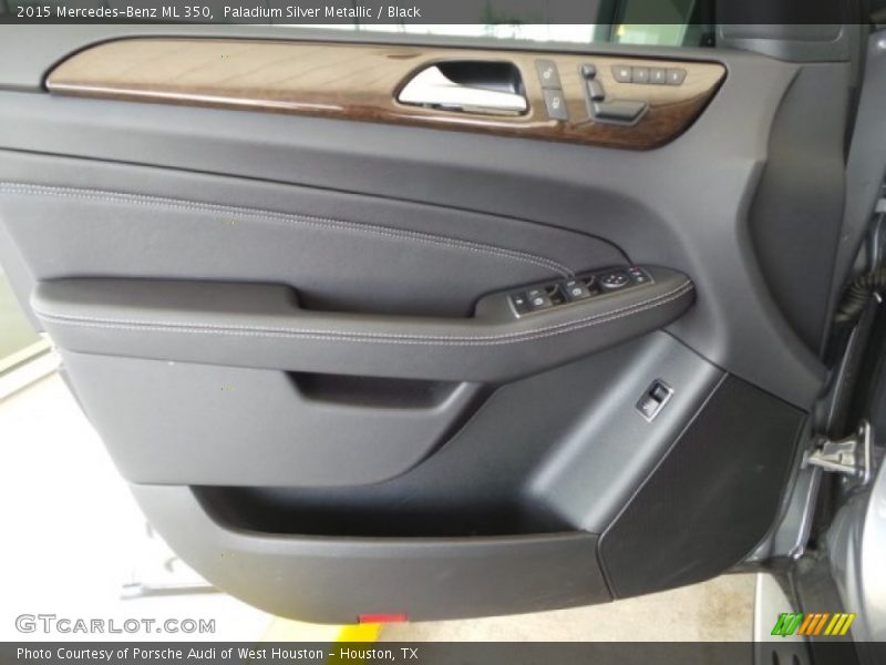 Paladium Silver Metallic / Black 2015 Mercedes-Benz ML 350