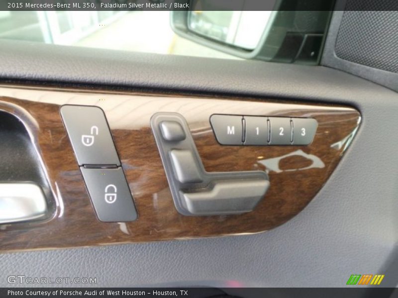 Paladium Silver Metallic / Black 2015 Mercedes-Benz ML 350