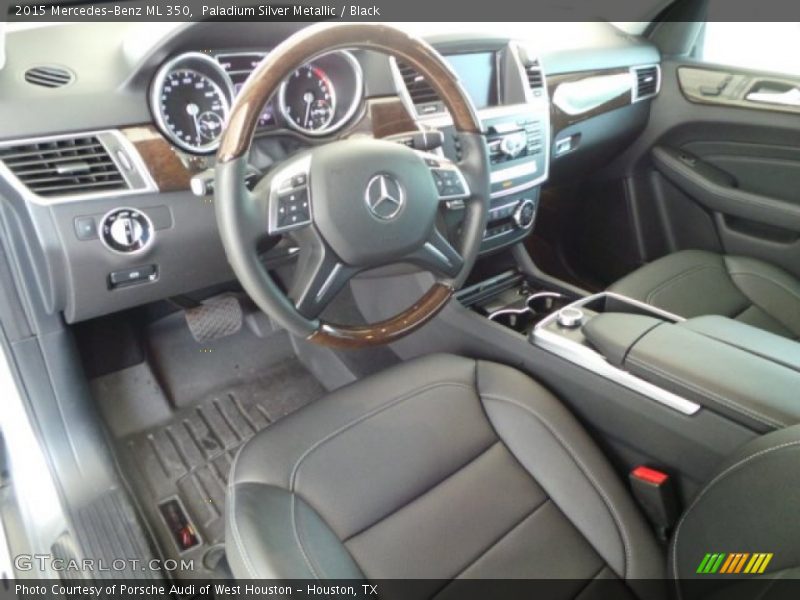 Paladium Silver Metallic / Black 2015 Mercedes-Benz ML 350