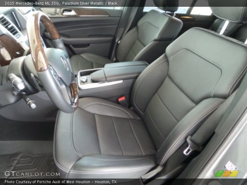 Paladium Silver Metallic / Black 2015 Mercedes-Benz ML 350