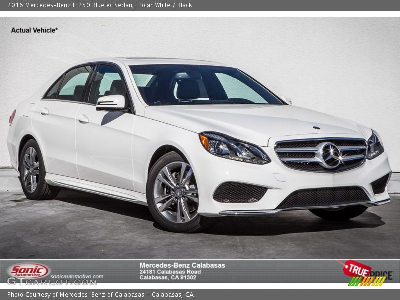 Polar White / Black 2016 Mercedes-Benz E 250 Bluetec Sedan