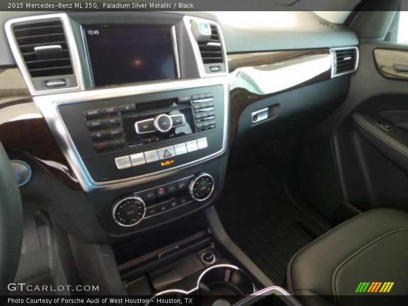 Paladium Silver Metallic / Black 2015 Mercedes-Benz ML 350