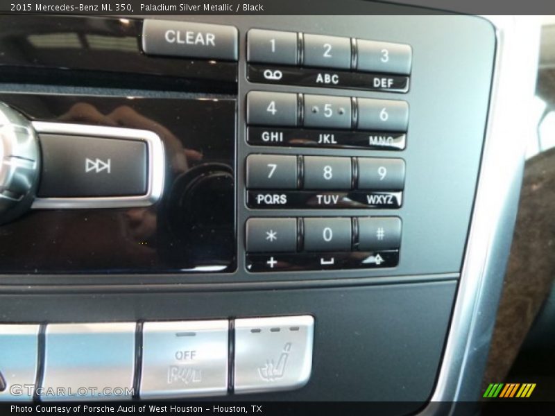Paladium Silver Metallic / Black 2015 Mercedes-Benz ML 350