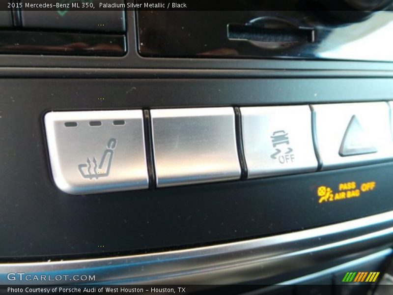 Paladium Silver Metallic / Black 2015 Mercedes-Benz ML 350