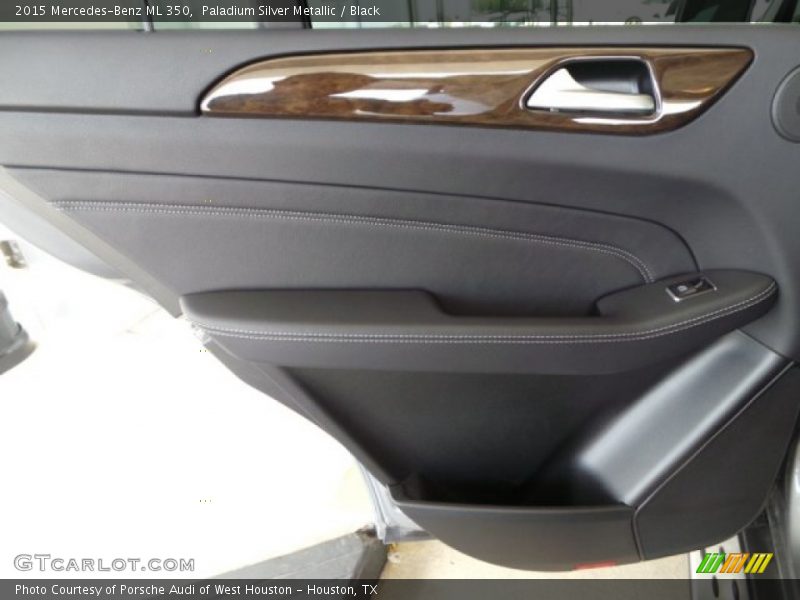 Paladium Silver Metallic / Black 2015 Mercedes-Benz ML 350