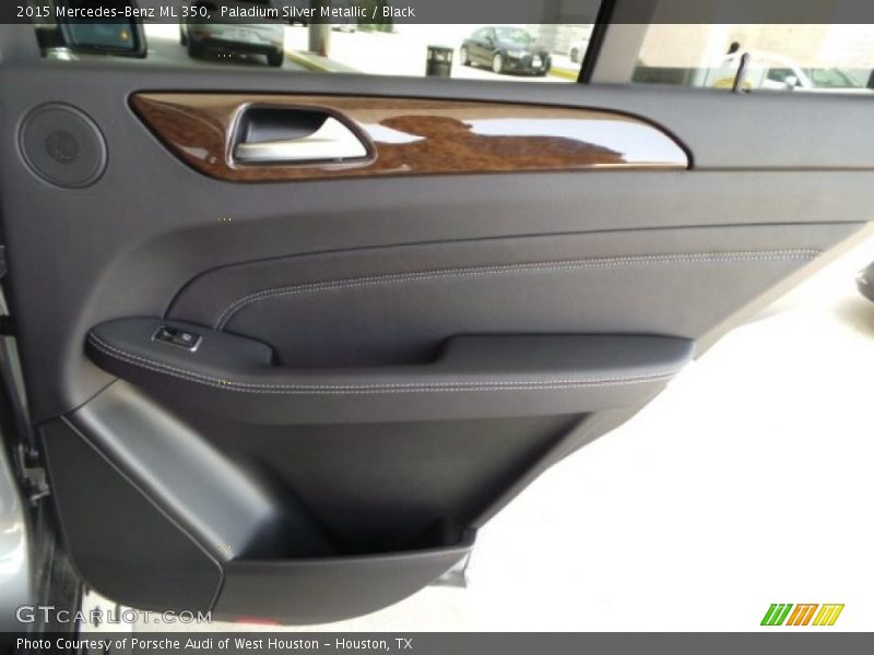 Paladium Silver Metallic / Black 2015 Mercedes-Benz ML 350