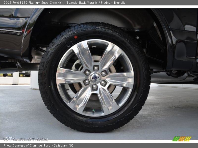 Tuxedo Black Metallic / Platinum Brunello 2015 Ford F150 Platinum SuperCrew 4x4