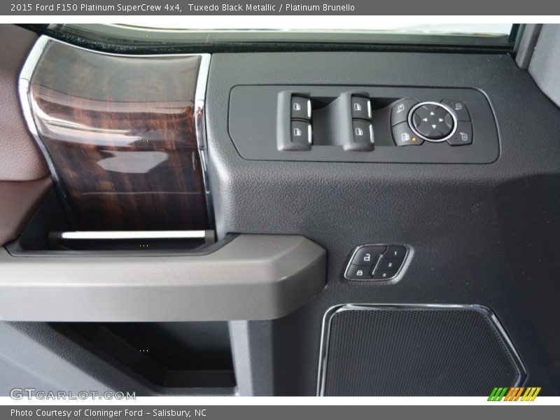 Tuxedo Black Metallic / Platinum Brunello 2015 Ford F150 Platinum SuperCrew 4x4