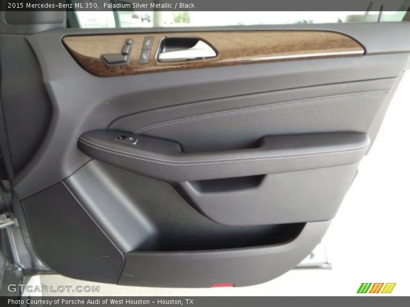 Paladium Silver Metallic / Black 2015 Mercedes-Benz ML 350