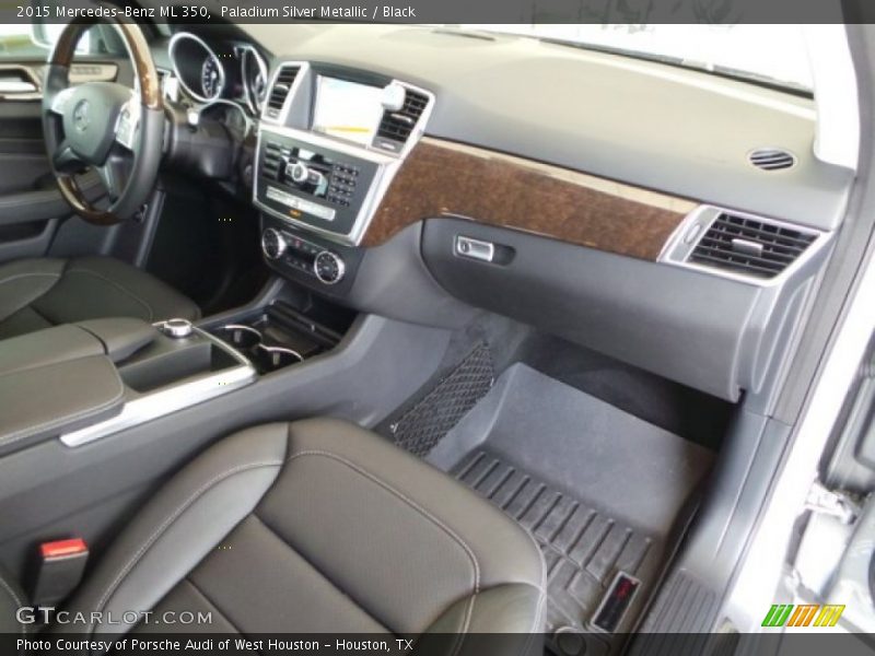 Paladium Silver Metallic / Black 2015 Mercedes-Benz ML 350