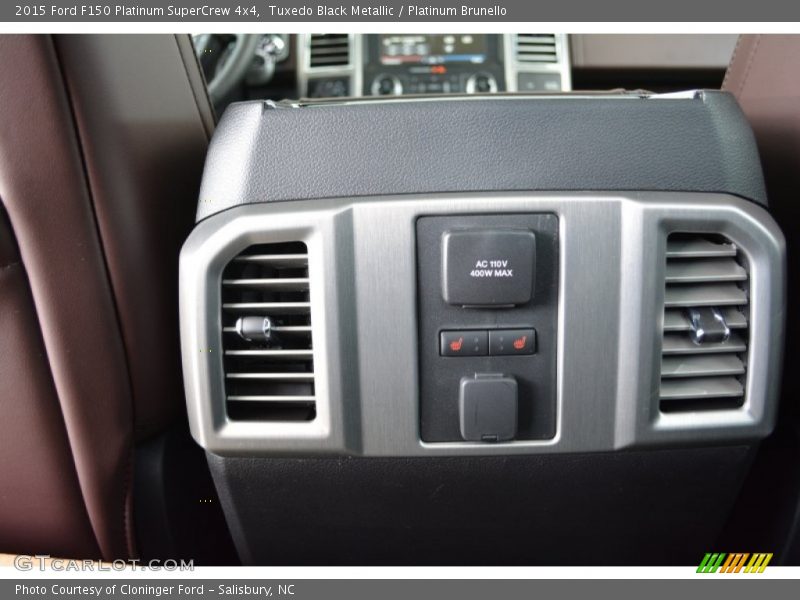 Tuxedo Black Metallic / Platinum Brunello 2015 Ford F150 Platinum SuperCrew 4x4