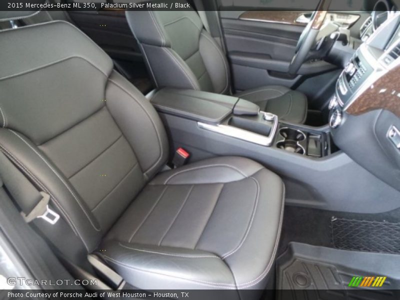 Paladium Silver Metallic / Black 2015 Mercedes-Benz ML 350