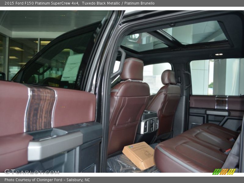Tuxedo Black Metallic / Platinum Brunello 2015 Ford F150 Platinum SuperCrew 4x4