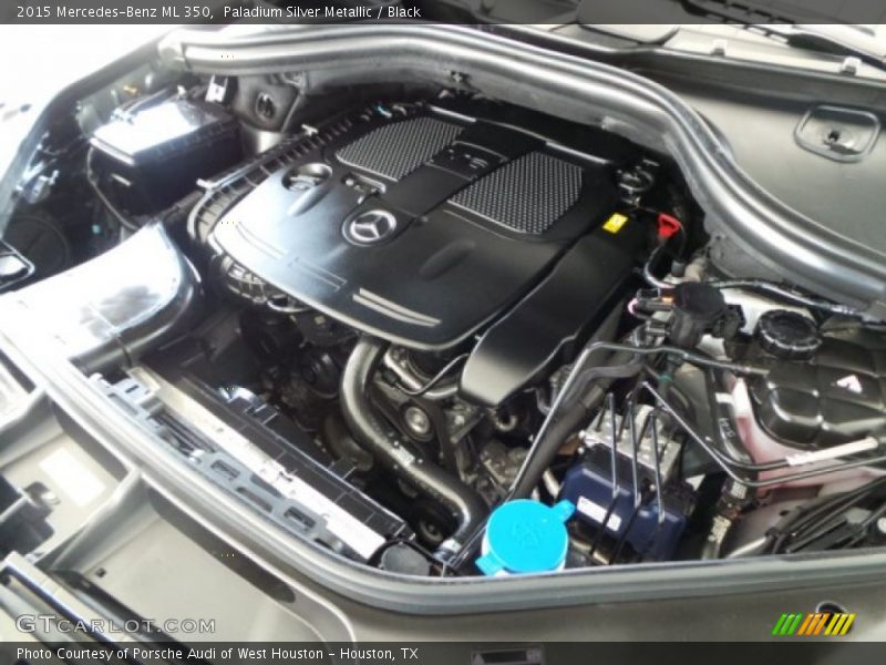 Paladium Silver Metallic / Black 2015 Mercedes-Benz ML 350