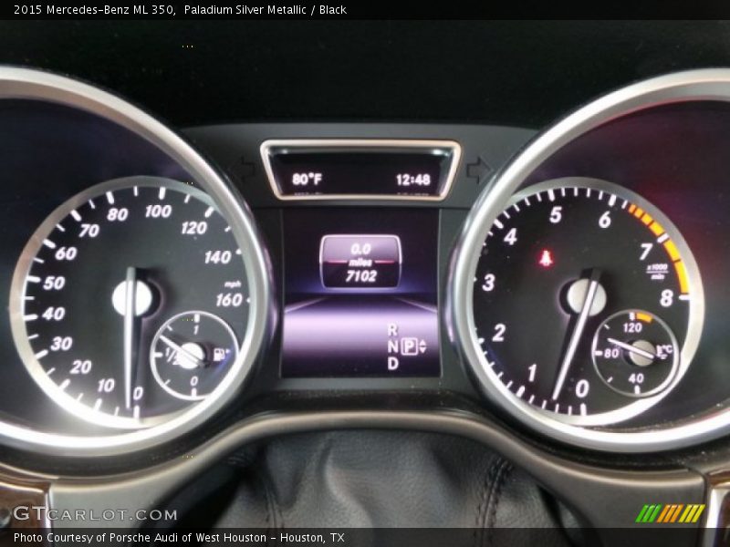 Paladium Silver Metallic / Black 2015 Mercedes-Benz ML 350